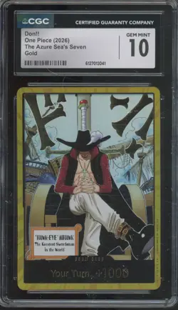 2025 One Piece The Azure Sea's Seven Gold Don!!Gem Mint CGC 10 - Image 1