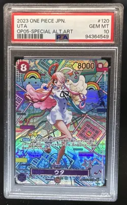 2023 One Piece Japanese Uta Special Alternate Art #OP02-120 PSA 10 GEM MINT - Image 1