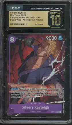 2025 One Piece Carrying On His Will Super Rare Silvers Rayleigh Pristine CGC 10 - Image 1