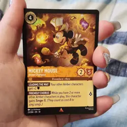 Disney Lorcana Mickey Mouse-Amber Champion 23/204 Regular Character 2/5 - Image 1