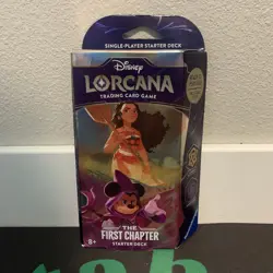 Disney Lorcana The First Chapter Starter Deck Sealed Amber Amethyst TCG - Image 1