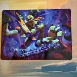 Teenage Mutant Ninja Turtles Art Card, Mikey & Don, Party Planners 15/54 - Image 1