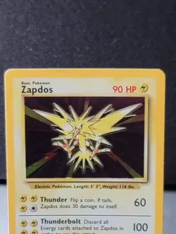 Pokemon Card ZAPDOS - 16/102 - Base Set - Holo - Collection Rare LP - Image 4