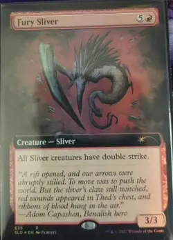 MTG English Fury Sliver (Extended Art) NM Foil Secret Lair - Image 1