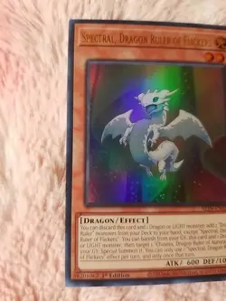 Yu-gi-oh! Spectral, Dragon Ruler Of Flickers Rare 1st Edition ALIN-EN018 Card - Image 2