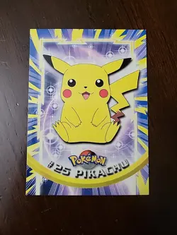 LP! Pikachu #25 - Vintage Topps Pokemon TCG Card 1999 Series 1 Tv Animation - Image 1