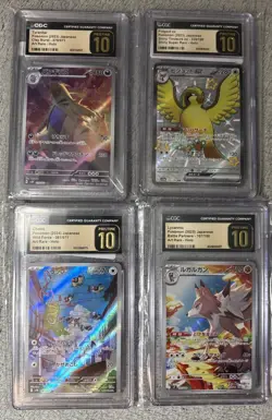Pokemon Graded Card Lot 4 slabs 🔥GOLD LABEL🔥Grade 10 CGC Pristine - Image 1