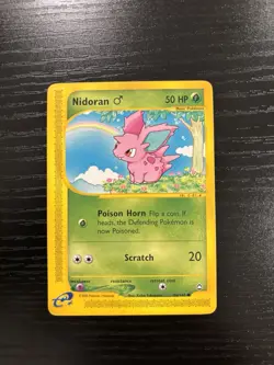 Pokemon Aquapolis Nidoran M Common Regular 50 HP Card 96/147 English 2002 - Image 1