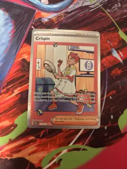 Pokemon TCG Crispin Trainer Prismatic Evolutions Card 171/131 Full Art - Image 1