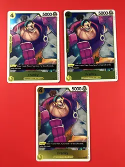 One Piece CCG | (Franky | OP07-107) x3 | Playset English Card TCG EN Rare Foil - Image 2
