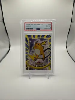 Pokemon 2000 Topps Chrome Raichu Spectra PSA 6 Excellent-Mint Card #26 - Image 1