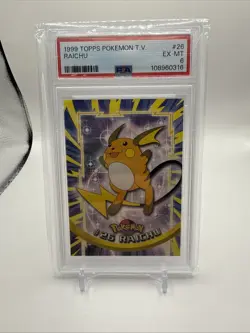 Pokemon 2000 Topps Chrome Raichu Spectra PSA 6 Excellent-Mint Card #26 - Image 4