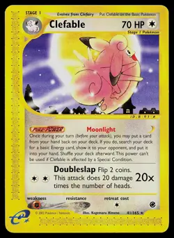 Pokemon Card - Clefable Expedition 41/165 Rare Non-Holo - Image 1