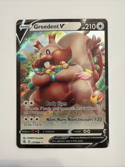 Greedent V Pokemon Card - Fusion Strike - 217/264 - M! - Image 1