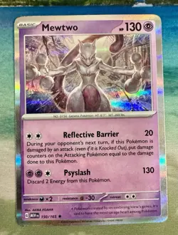 Mewtwo 150/165 Sv Scarlet & Violet 151 Holo Pokemon TCG Card NM - Image 1