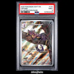 Liepard 137/086 - 2025 White Flare Illustration Rare Holo - Pokemon Card - PSA 9 - Image 1