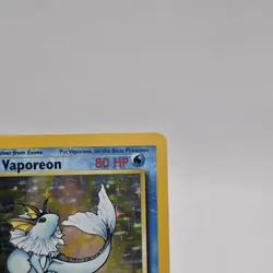 1999 Vaporeon Pokemon Card Holo Jungle Set 12/64 WOTC Vintage - Image 4