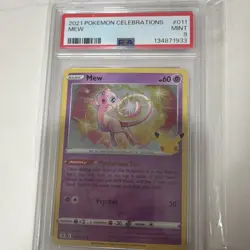 Pokemon TCG Mew 011/025 Celebrations Holo Rare PSA 9 Mint Graded Card - Image 3