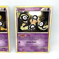 Unown 54/123 & 51/102 HeartGold SoulSilver Pokemon Card - Image 3