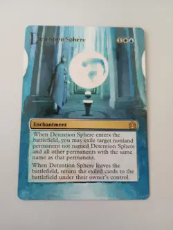 Detention Sphere MTG Hand Painted altered extended art Return to Ravnica - Image 1
