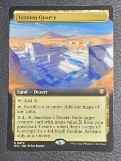 Lazotep Quarry (Extended Art) MTG Modern Horizons 3 Commander M3C NM - Image 1