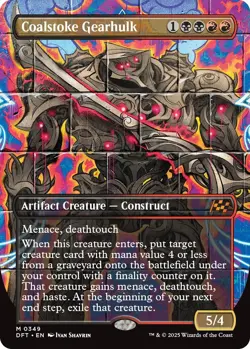 Foil - Coalstoke Gearhulk (Borderless) - 349 / NM / English MTG - Image 1