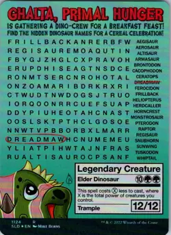 Ghalta, Primal Hunger Secret Lair Drop Series NM Foil - Image 2