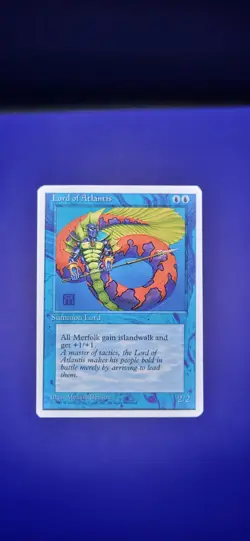 Lord of Atlantis MTG Core Set 4th Edition Rare Lightly Played - Image 1
