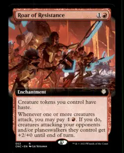 Roar of Resistance LP Light Play Phyrexia Commander MTG [11616] - Image 1