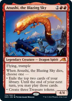 Foil - Atsushi, the Blazing Sky - 134 / NM / English MTG - Image 1