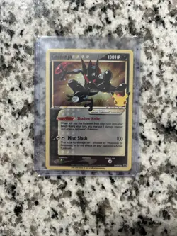 Pokemon TCG Greninja Gold Star SWSH144 - Celebrations Black Star Promo - Image 1
