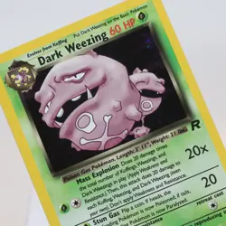 Pokemon TCG - Dark Weezing 14/82 Team Rocket Holo Rare WOTC - EXC/NM Indent - Image 1