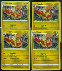 Pokemon FLAPPLE SWSH189 - Brilliant Stars - RARE HOLO PROMO - MINT 4X - Image 1
