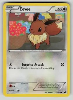 Eevee 83/108 Common Dark Explorers Pokemon vLP - Image 1