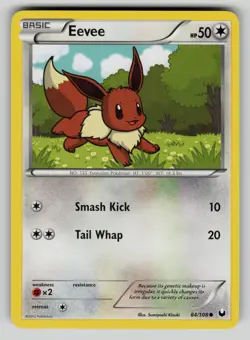 Eevee 84/108 Common Dark Explorers Pokemon vLP - Image 1