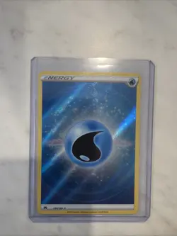 Pokemon TCG Water Energy Crown Zenith Full Textured Holo Card 154/159 - Image 1