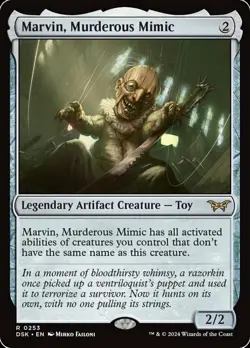 1x Marvin, Murderous Mimic NM-Mint, English Duskmourn: House of Horror MTG Magic - Image 1