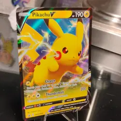 Pokemon Pikachu V SWSH061 Sword & Shield Promo Full Art Holo 190 HP 2021 - Image 3
