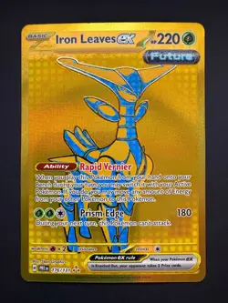 Iron Leaves ex 176/131 Pokemon Prismatic Evolutions Hyper Rare Near Mint NM 2025 - Image 1
