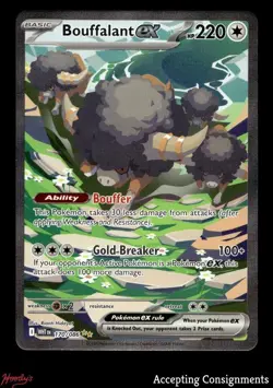 2025 Pokemon TCG Scarlet & Violet White Flare #170 Bouffalant ex SIR - Image 1
