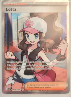 Pokemon Weiße Flammen Lotta 164/086 Deutsch Near Mint Karte - Image 1