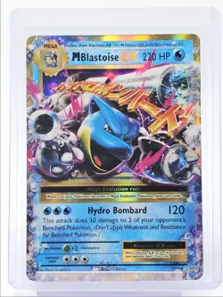 MEGA BLASTOISE EX 2016 POKEMON XY EVOLUTIONS RARE HOLO 22/108 Q5677 - Image 1