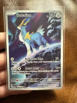 Pokemon TCG Cobalion 144/086 SV: Black Bolt Illustration Rare Near Mint - Image 3