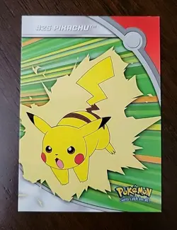 NM! Pokemon Topps Series 2 Heroes & Villains TV Animation HV6 #25 PIKACHU - Image 1