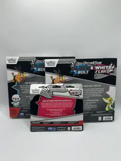 Pokemon TCG Black Bolt & White Flare Poster Collection/Tech Sticker Lot Sealed - Image 2