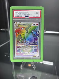 Pokemon Charizard VSTAR Rainbow Rare Secret Brilliant Stars #174 PSA 10 Gem Mint - Image 1