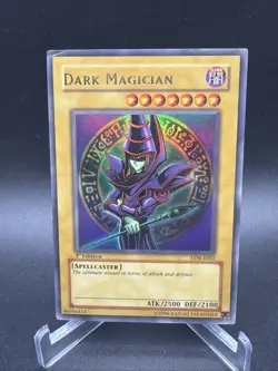 Yu-Gi-Oh! Dark Magician LOB-E003 Ultra Rare MP 1996 Kazuki Takahashi - Image 1