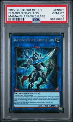 2022 YU-GI-OH! MAGNIFICENT MAVENS BLACK LUSTER SOLDIER-SOLDIER OF CHAOS PSA 10 - Image 1
