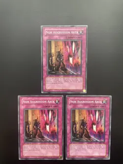 Yugioh Non Aggression Area PGD-101 1st Edition Common LP/MP X3 - Image 1