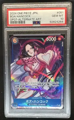 2024 One Piece 500 Years in the Future JP Boa Hancock Alt Art #OP07-051 PSA 10 - Image 1